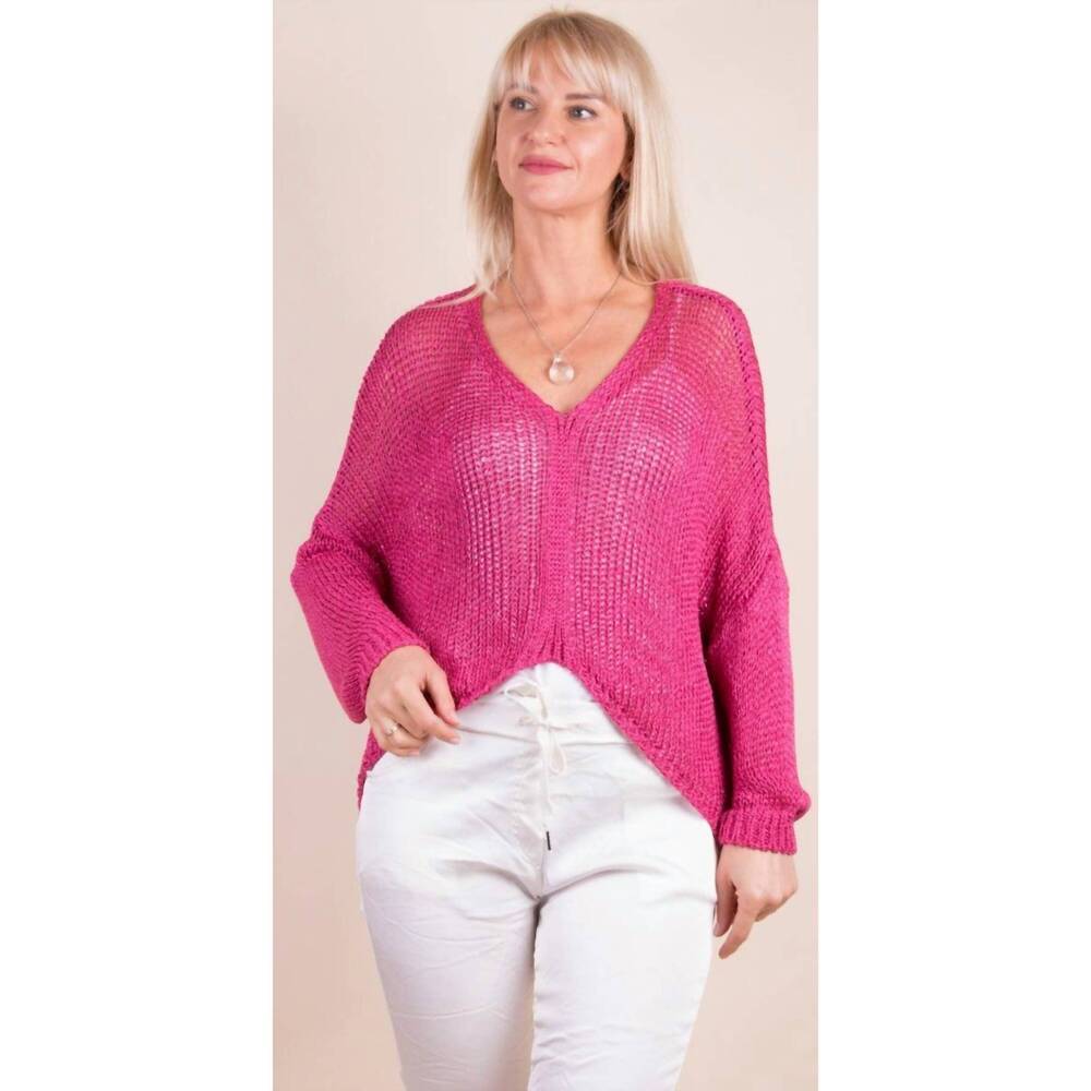 NEW GIGI MODA avola sweater in hot pink